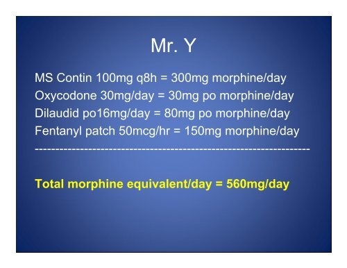 OPIOID CONVERSIONS