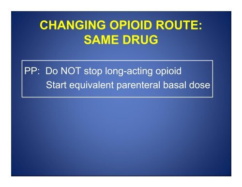 OPIOID CONVERSIONS