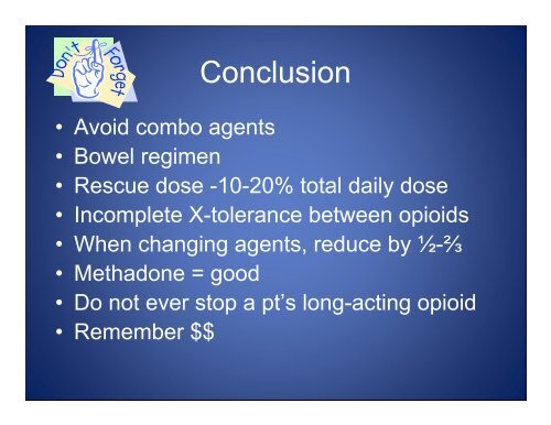 OPIOID CONVERSIONS