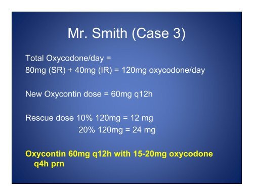 OPIOID CONVERSIONS