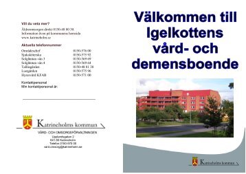 Broschyr Igelgottens vård- och demensboende - Katrineholms ...