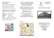 Patient Information Leaflet - South Inner City Partnership in Primary ...