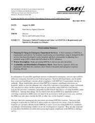 CMS Memo: EMTALA Requirements & Options for Hospitals in ...