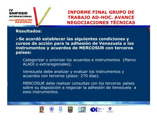 Venezuela: a un aÃ±o del ingreso pleno al Mercosur