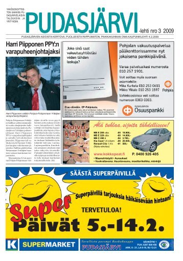 pudasjarvilehti-3-_2.. - PudasjÃ¤rvi-lehti ja VKK-Media Oy