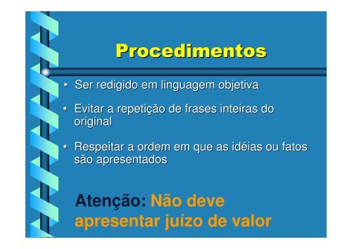 (Microsoft PowerPoint - AULA RESUMO- RESENHA - RELAT ...