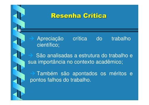 (Microsoft PowerPoint - AULA RESUMO- RESENHA - RELAT ...