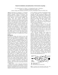 Numerical simulation and optimization of electrostatic air pumps