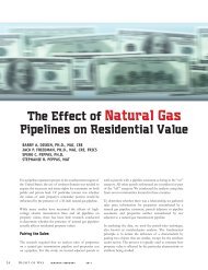 The Effect of Natural Gas Pipelines on Residential Value