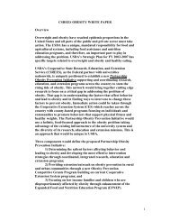 CSREES OBESITY WHITE PAPER draft 3 - National Institute of Food ...
