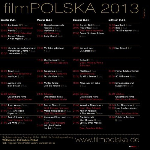 Festivalkatalog - FilmPolska