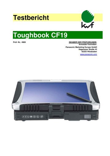 Testbericht Toughbook CF19