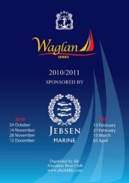Jebsen Marine Waglan Series 2010 -2011 - the Aberdeen Boat Club