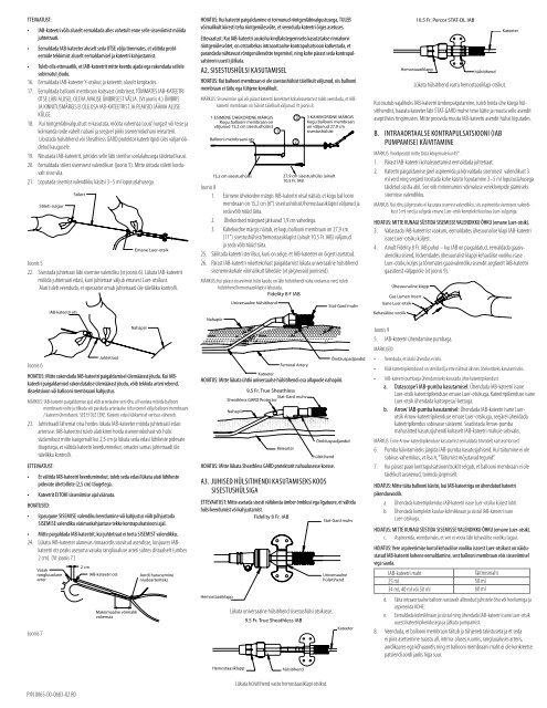 Instructions for Use FidelityTM 8Fr. Intra-Aortic Balloon Catheter 9.5 ...