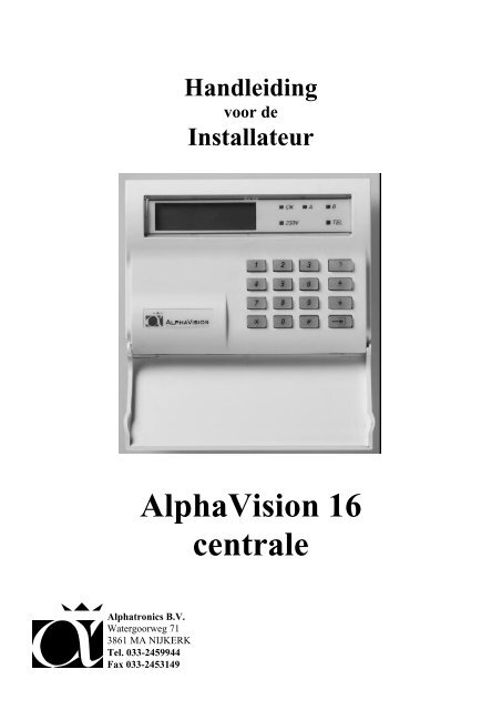Programmeerhandleiding Alphavision16 - Steunpunt
