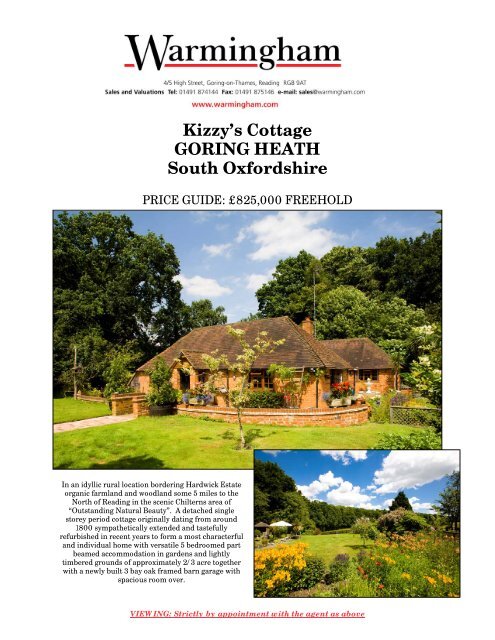 Kizzy's Cottage GORING HEATH South Oxfordshire - Warmingham