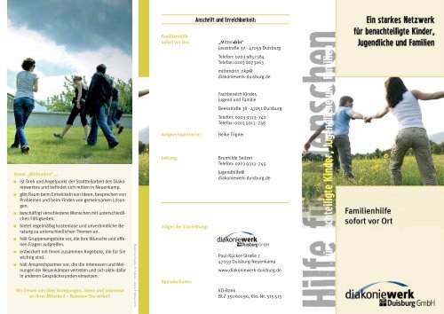 Info-Flyer - Diakoniewerk Duisburg GmbH