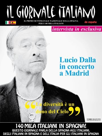 Lucio Dalla in concerto a Madrid - Il Giornale Italiano