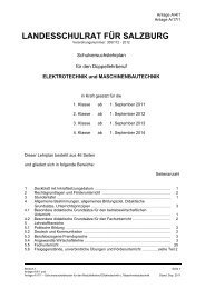 Elektrotechnik und Maschinenbautechnik - Landesberufsschule 4