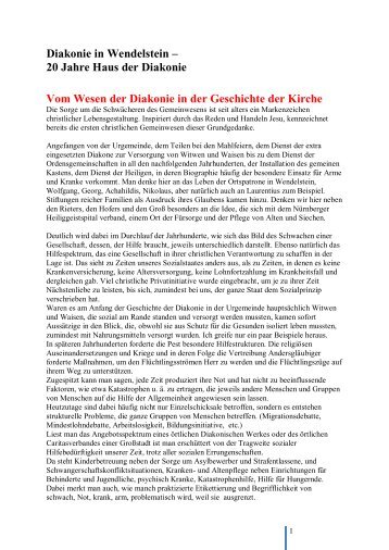 Das Haus der Diakonie - Diakonie Wendelstein