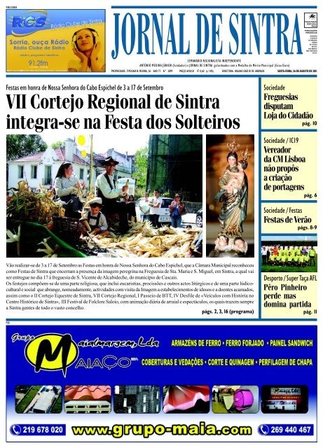 FESTAS EM HONRA DE NOSSA SENHORA DO - Jornal de Sintra