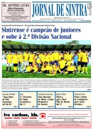 Sintrense Ã© campeÃ£o de juniores e sobe Ã  2.Âª ... - Jornal de Sintra