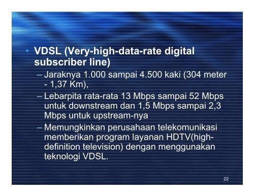 Multiplexing & Teknologi DSL