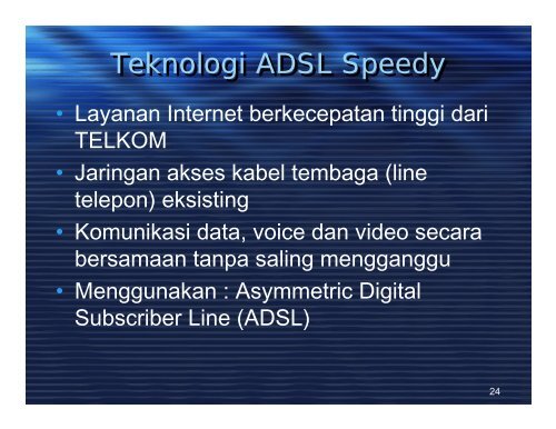 Multiplexing & Teknologi DSL