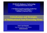 Globalization and Strategies of Multinational Food Processing ... - REF