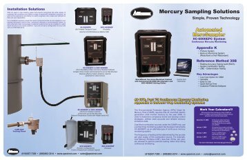 Mercury Sampling Solutions - Apex Instruments, Inc.