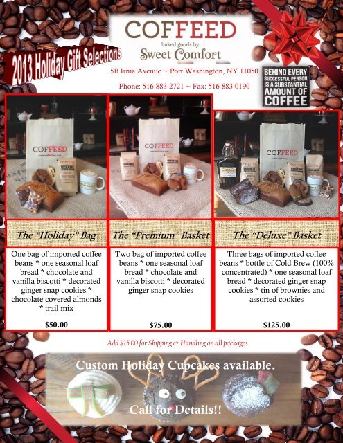 2013 COFFEED Holiday Order Form FINAL - Community ...