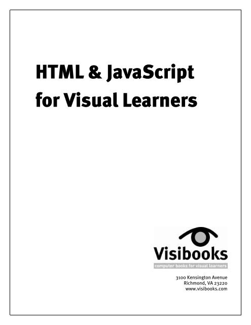 HTML & JavaScript for Visual Learners