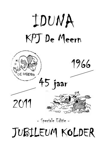 Klik hier voor de jubileumkolder - KPJ de Meern