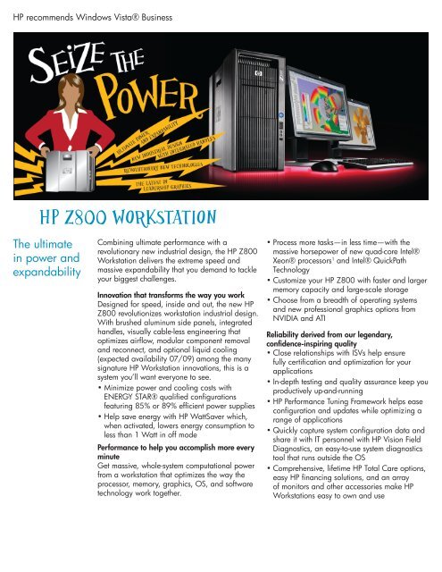 HP Z800 WORKSTATION
