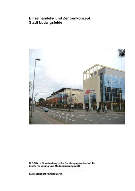 Einzelhandels- und Zentrenkonzept Stadt Ludwigsfelde