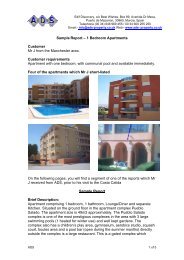 Sample Report â 1 Bedroom Apartments Customer ... - ADS-Property