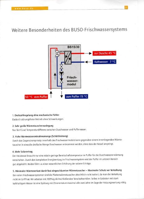 BUSO Bufferspeicher und Frischwassersystem - IBB Haustechnik