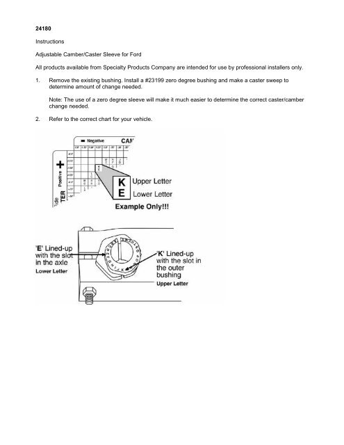 Details about   SPECIALTY 23153 ALIGNMENT CASTER/CAMBER BUSHING .75° 