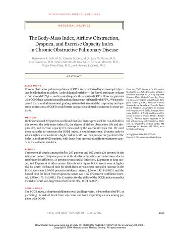 The Body-Mass Index, Airflow Obstruction, Dyspnea, and ... - Rima