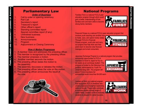 Chapter Handbook - Texas FCCLA