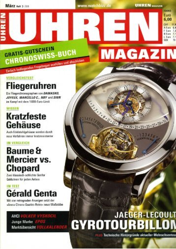 Uhren Magazin - Haldimann Horology