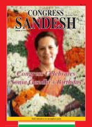 Bold initiatives to strengthen party - Congress Sandesh