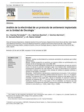 AnÃ¡lisis de la efectividad de un protocolo de antiemesis implantado ...