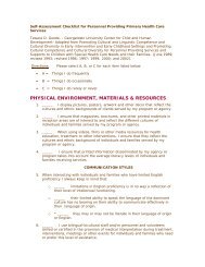 Self-Assessment Checklist for Personnel Providing Primary Health ...