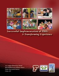 Successful Implementation of PBIS: A Transforming Experience