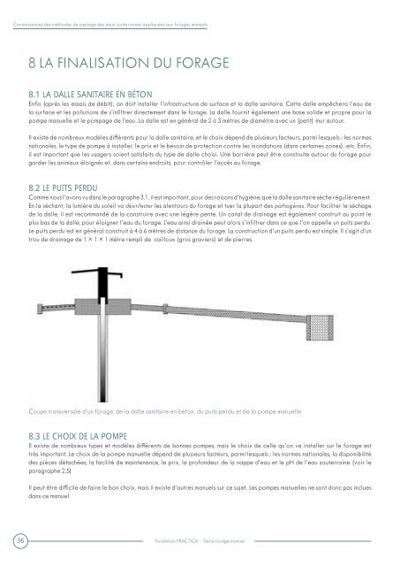 Connaissances des methods de captage des eaux souterraines ...