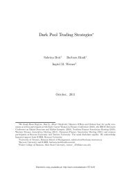 Dark Pool Trading Strategies