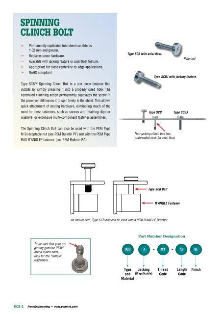 SPINNING CLINCH BOLT