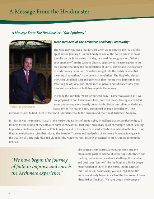 Winter 2013 Issue - Archmere Academy