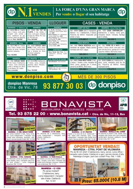 93 877 38 08 - El Divendres